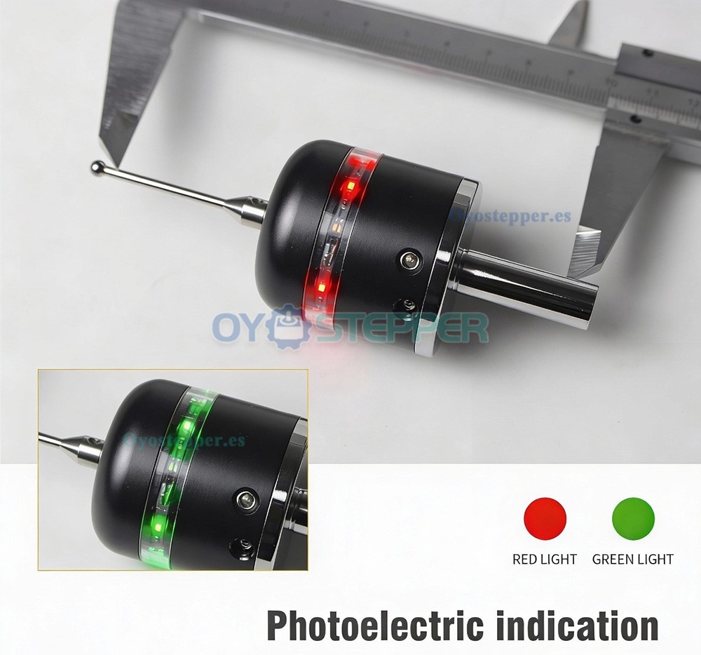 Palpador de cantos 3D fotoel&eacute;ctrico con indicador luminoso para fresadora